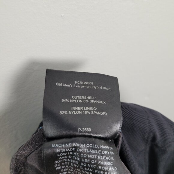 686 Everywhere Hybrid Short Grateful Dead Dark Gray Size 32 - Picture 12 of 13